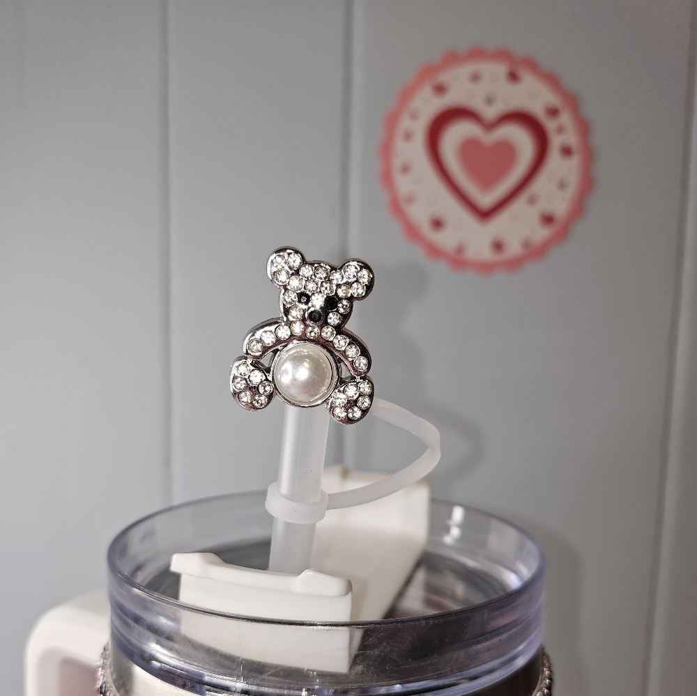 Sparkling Bear straw topp